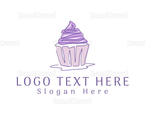 Sweet Cupcake Pastry Logo