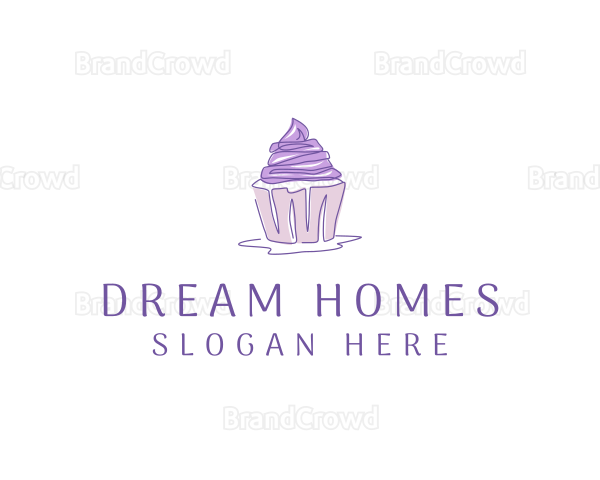 Sweet Cupcake Pastry Logo