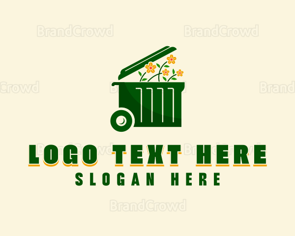 Flower Garbage Disposal Logo