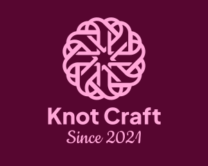 Heart Flower Knot logo design