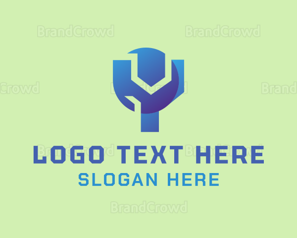 Professional Tech Company Letter Y Logo