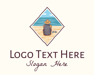 Lagoon - Summer Beach Islander logo design