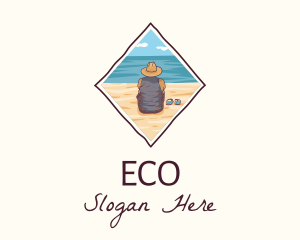 Ocean - Summer Beach Islander logo design