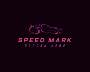 Fast Auto Racing Car  logo design