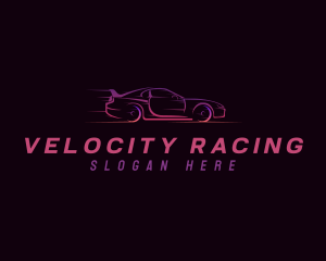 Fast Auto Racing Car  logo design