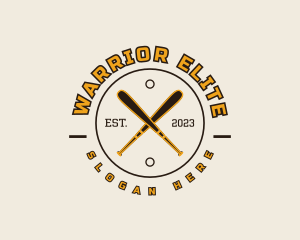 Sports - Baseball Varsity Badge logo design