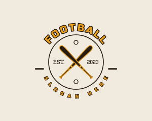 Mitt - Baseball Varsity Badge logo design