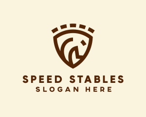 Horse Racing - Wild Horse Crest logo design