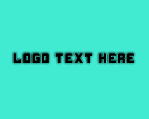 Black - Tech Gaming Text logo design