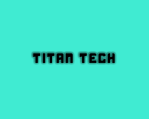 Tech Gaming Text logo design