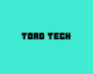 Tech Gaming Text logo design