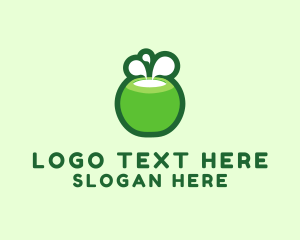 Green Coconut Milk Logo