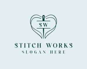 Thread Needle Sewing logo design