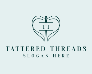 Thread Needle Sewing logo design