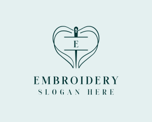 Thread Needle Sewing logo design