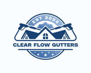 Gutter Cleaner Pressure Washing  logo design