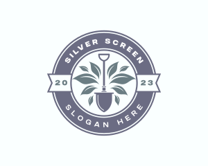 Trowel - Leaf Shovel Garden Landscaping logo design