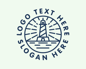 Lighthouse Light Tower logo design