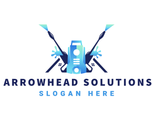 Pressure Washer Equipment Cleaning logo design