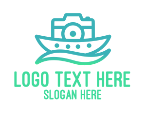 Travel Vlogger - Nature Camera Photography logo design