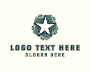 Automotive - Star Military Shield logo design