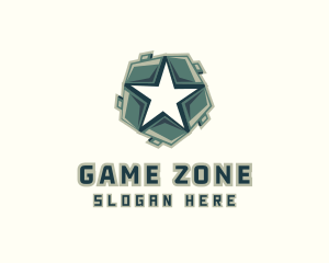 Star Military Shield logo design