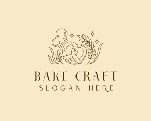 Wheat Pretzel Baking logo design