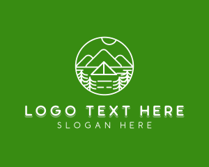 Ridge - Outdoor Mountain Camp logo design