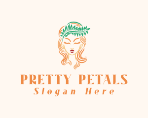 Beautiful Nature Woman logo design