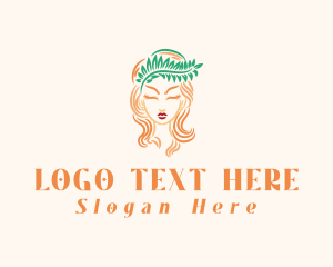 Beautiful Nature Woman Logo