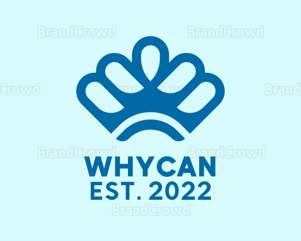 Blue Crown Headdress Logo
