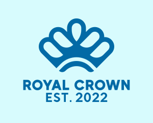 Blue Crown Headdress  logo design