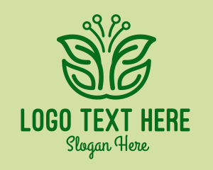 Herbs - Garden Seedling Leaves logo design