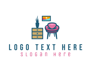 Lounge - Interior Designer Furnishing logo design