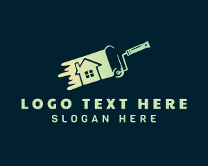 Paint - Paint Roller Home Painting logo design