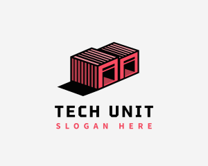Unit - Storage Warehouse Box logo design