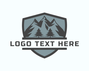 Mountain Guiding - Outdoor Mountain Adventure logo design