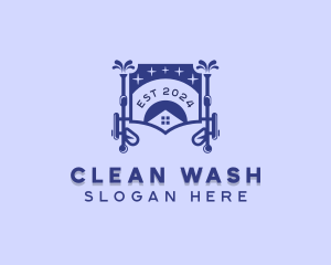 Clean Pressure Washer logo design