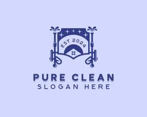 Clean Pressure Washer logo design