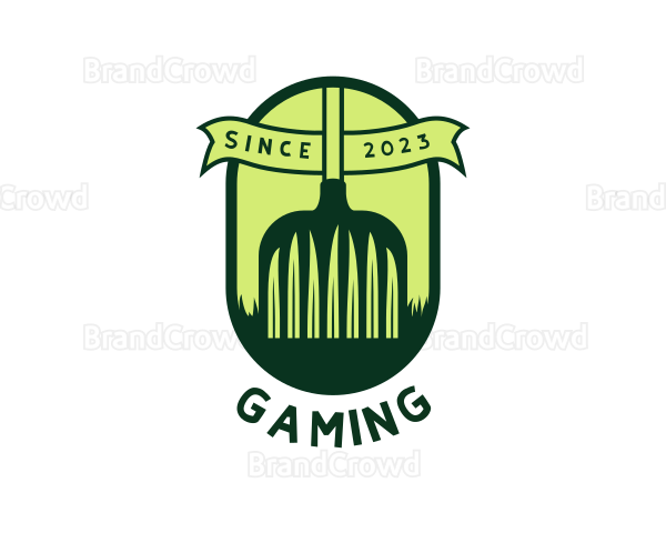 Rake Grass Backyard Logo