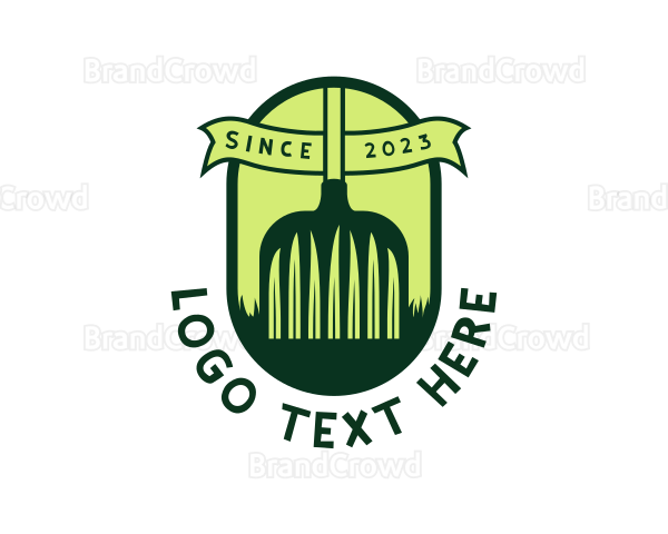 Rake Grass Backyard Logo