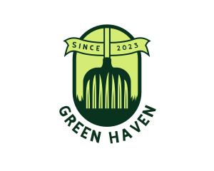 Backyard - Rake Grass Backyard logo design