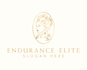 Turban Floral Woman logo design