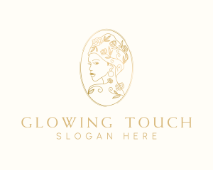 Facial - Turban Floral Woman logo design