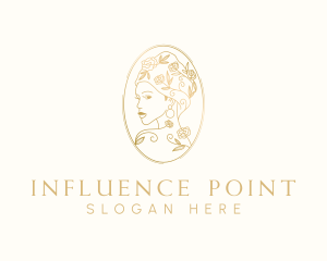 Turban Floral Woman logo design