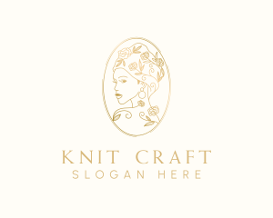 Turban Floral Woman logo design