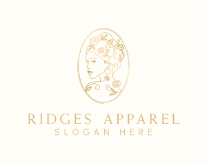 Turban Floral Woman logo design