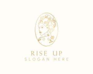 Turban Floral Woman logo design