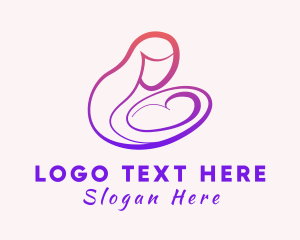 Breastfeeding - Baby Breast Feeding Clinic logo design