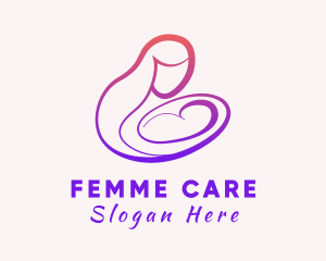 Gynecologist - Baby Breast Feeding Clinic logo design